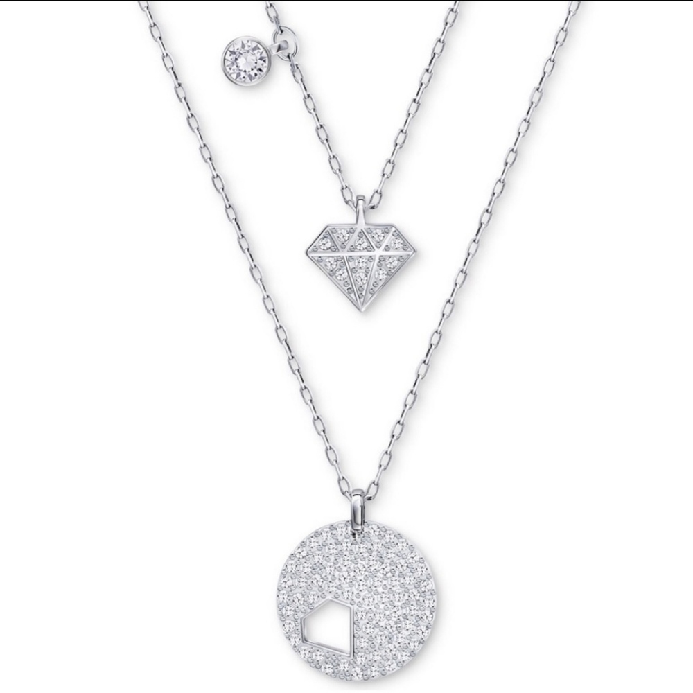 Swarovski Crystal Wishes Chaton Pendant Necklace